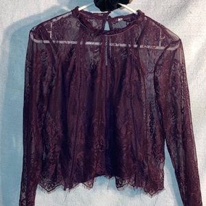 Lace shirt with tank top